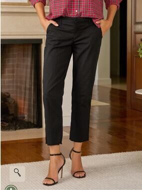 Frank & Eileen Black Cutoff Chinos